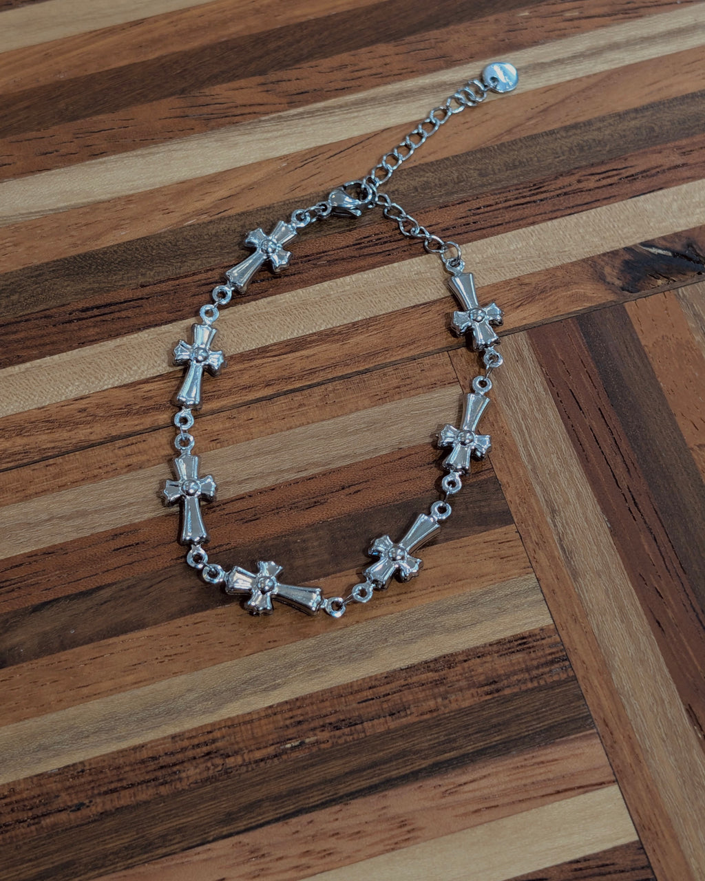 Stainless Steel Cross Divinity Bracelet