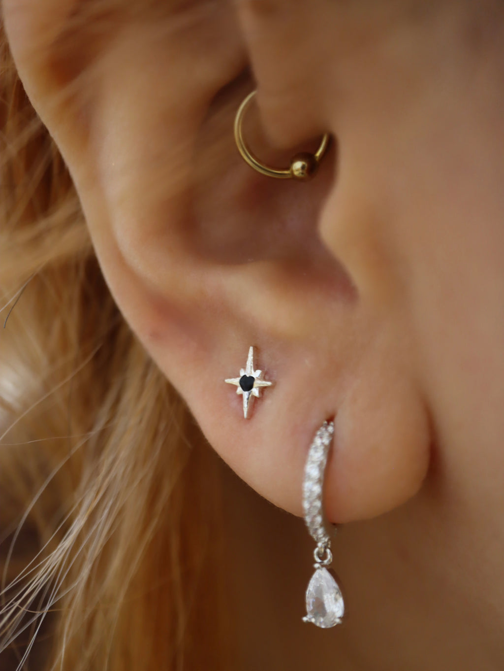 Sparkle mini heart surgical steel piercing (1pc)