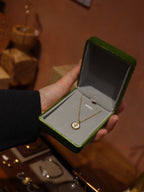 Green Velvet Ring/Earring Gift Box