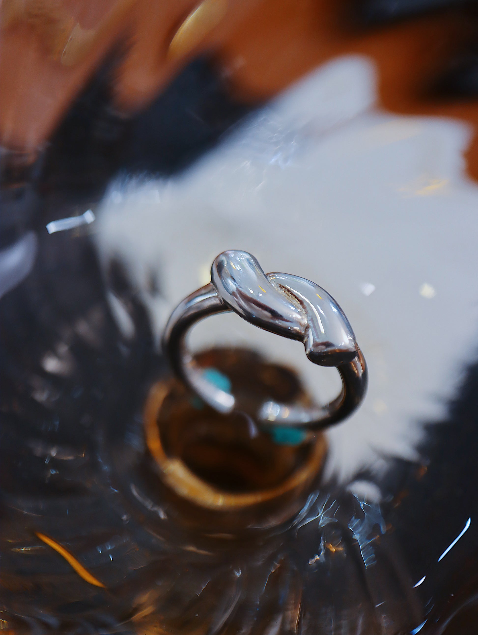 Intertwined knot silver925 ring (free size)