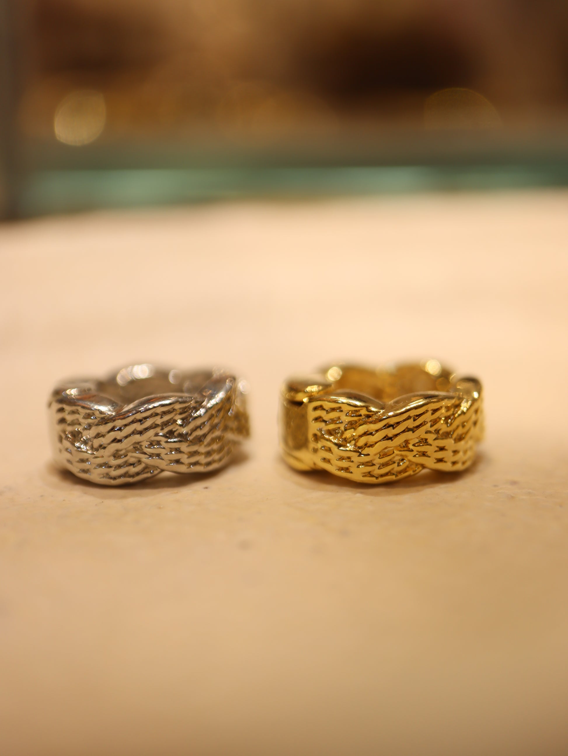 Braid clip-on earcuff