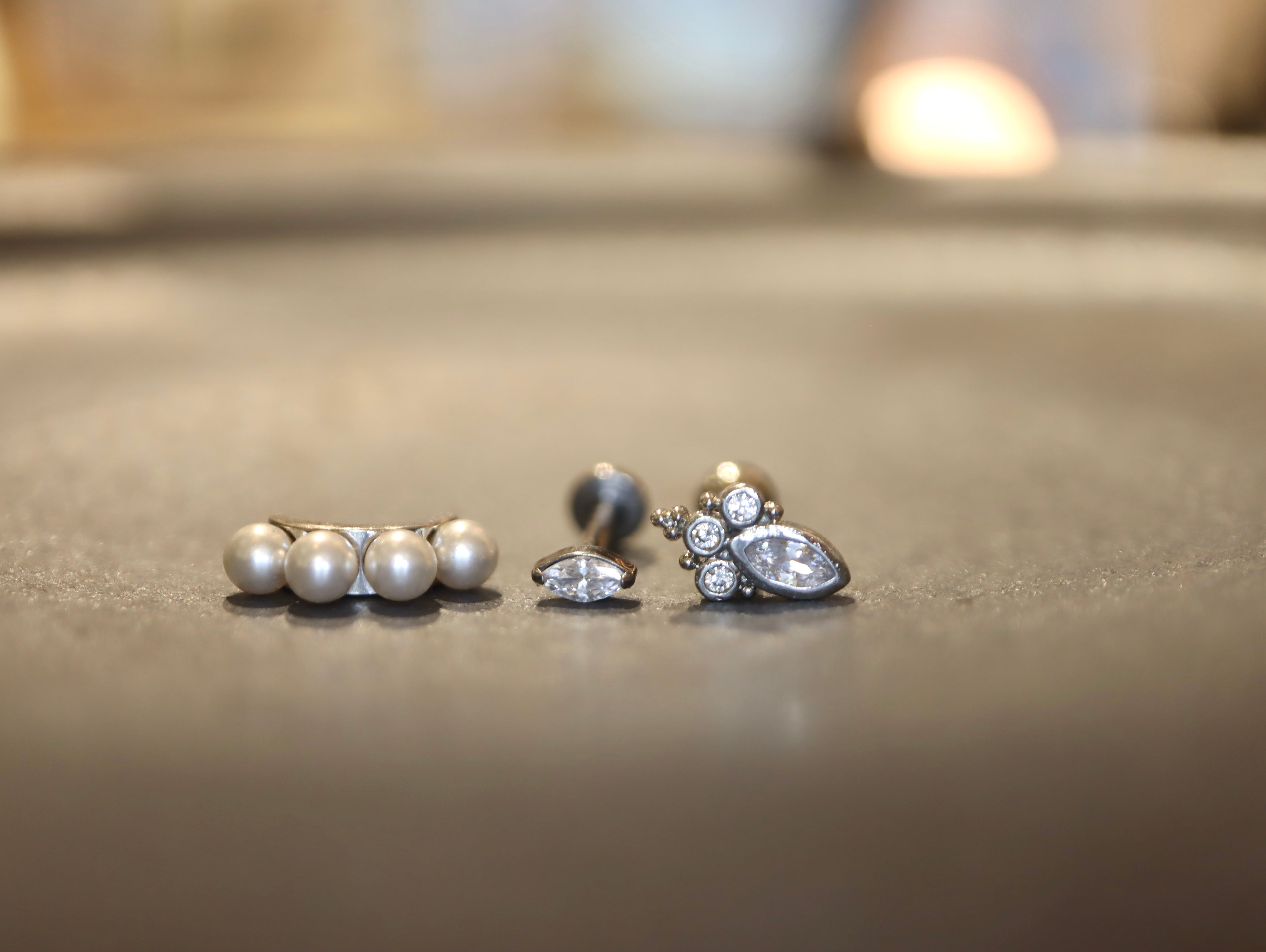 Titanium G23 The Aero Marquise Stud Earring