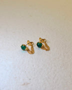 Verde Chain Loop Earrings