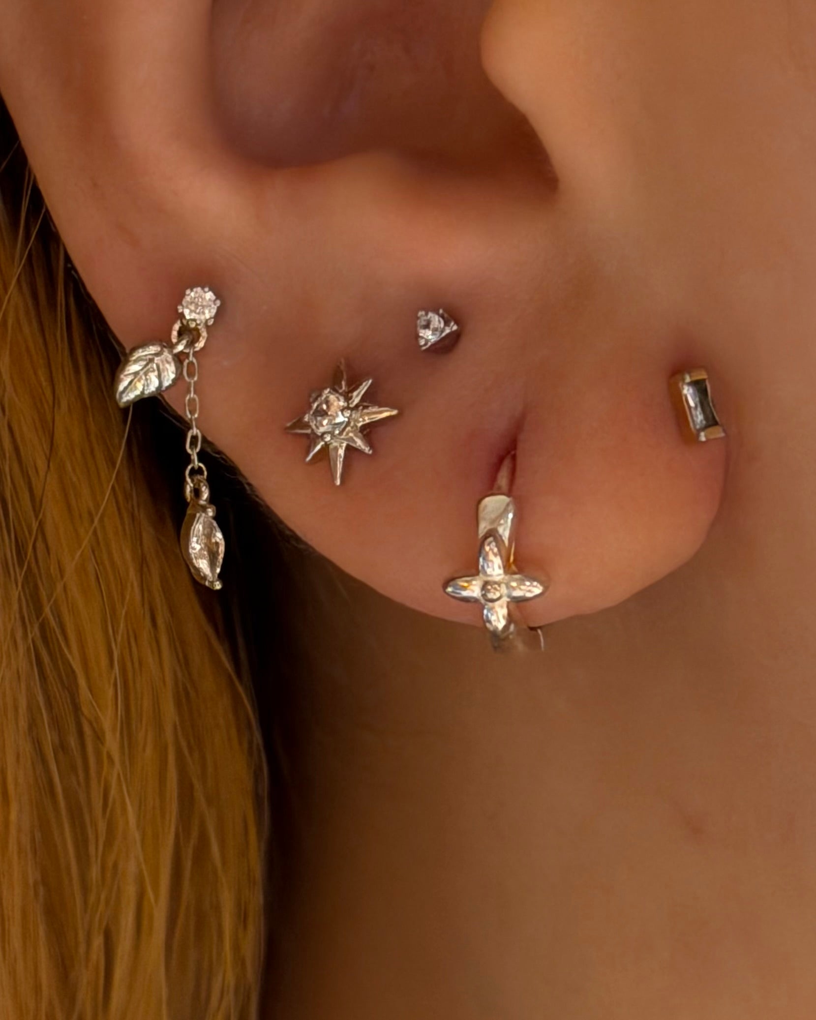 Stella Stud 925 Silver Earrings