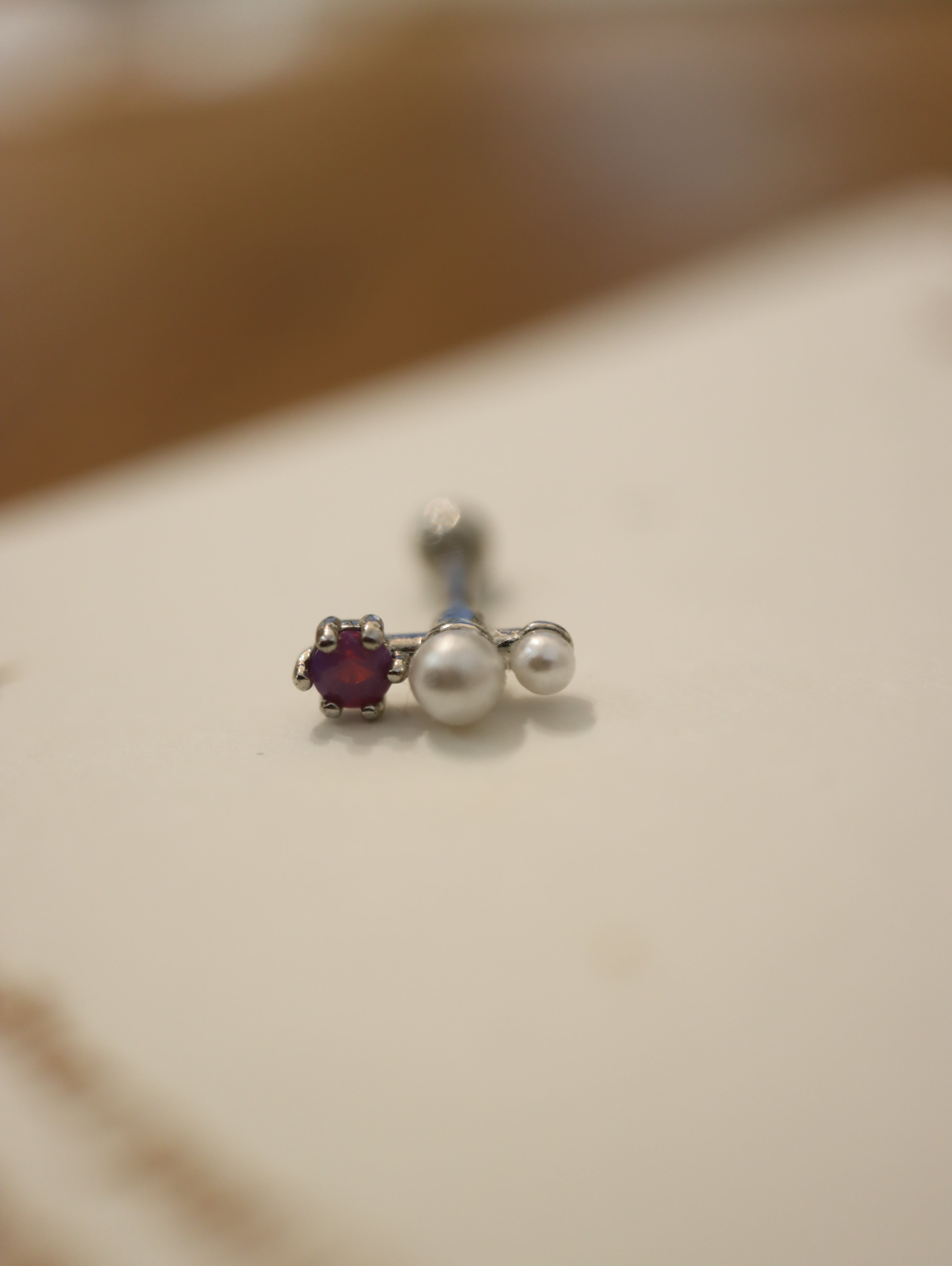 Cluster stud Surgical Steel earring piercing (1pc)