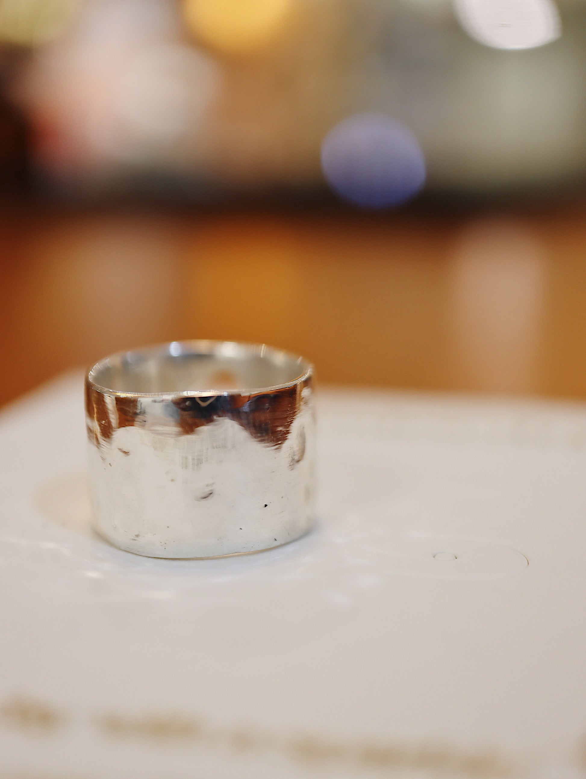 Handcrafted Hollow heart band  925 silver pinky / midi ring