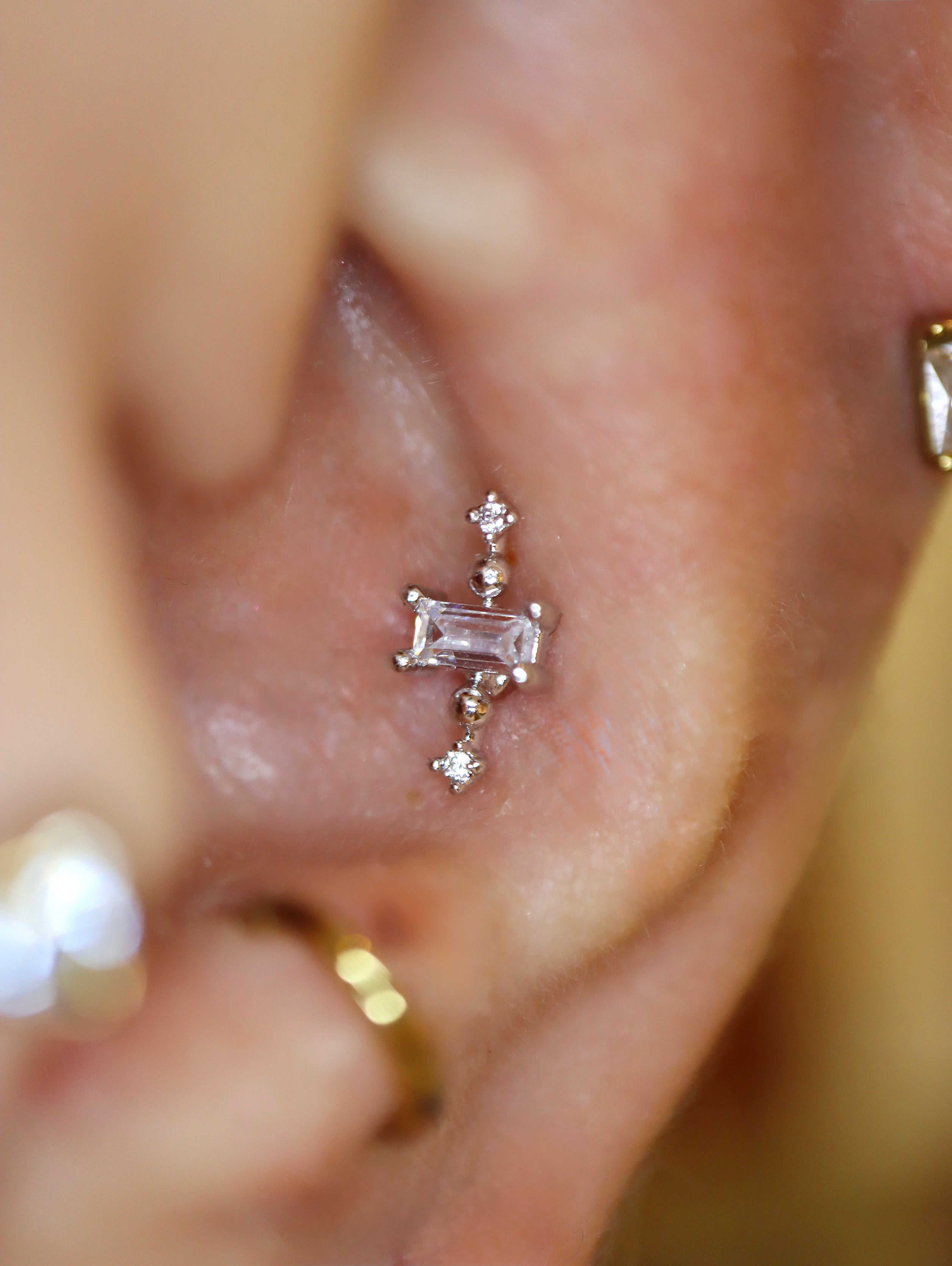 Orb cz Surgical Steel Stud Piercing (1pc)