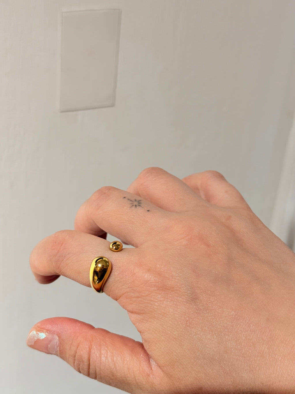 Duo unisex adjustable stainless steel ring