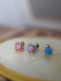 Opal screw ball end piercing