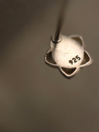 Star-shaped mood stone stud earrings