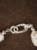 Fresh water pearl 925 silver bracelet
