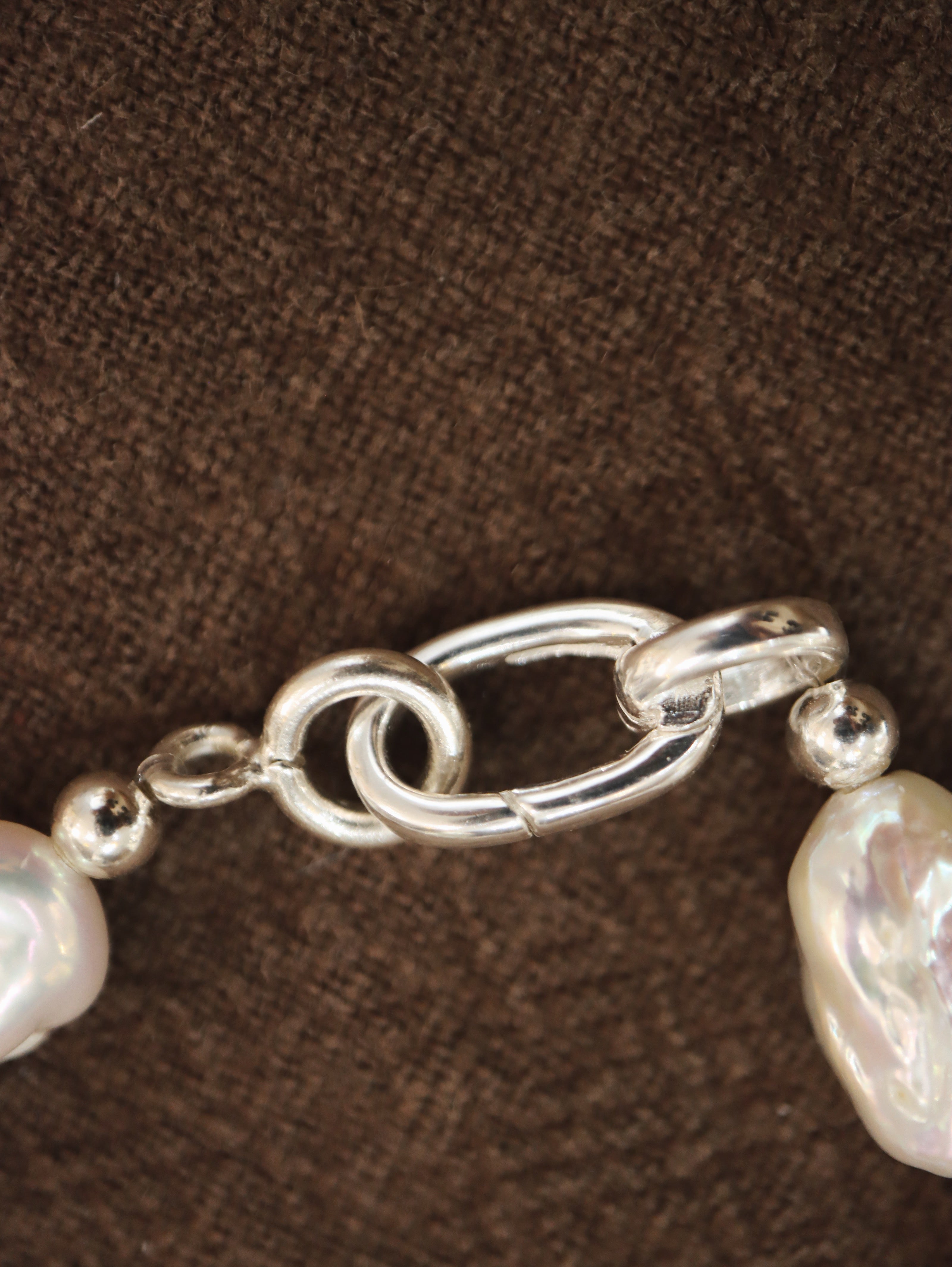 Fresh water pearl 925 silver bracelet