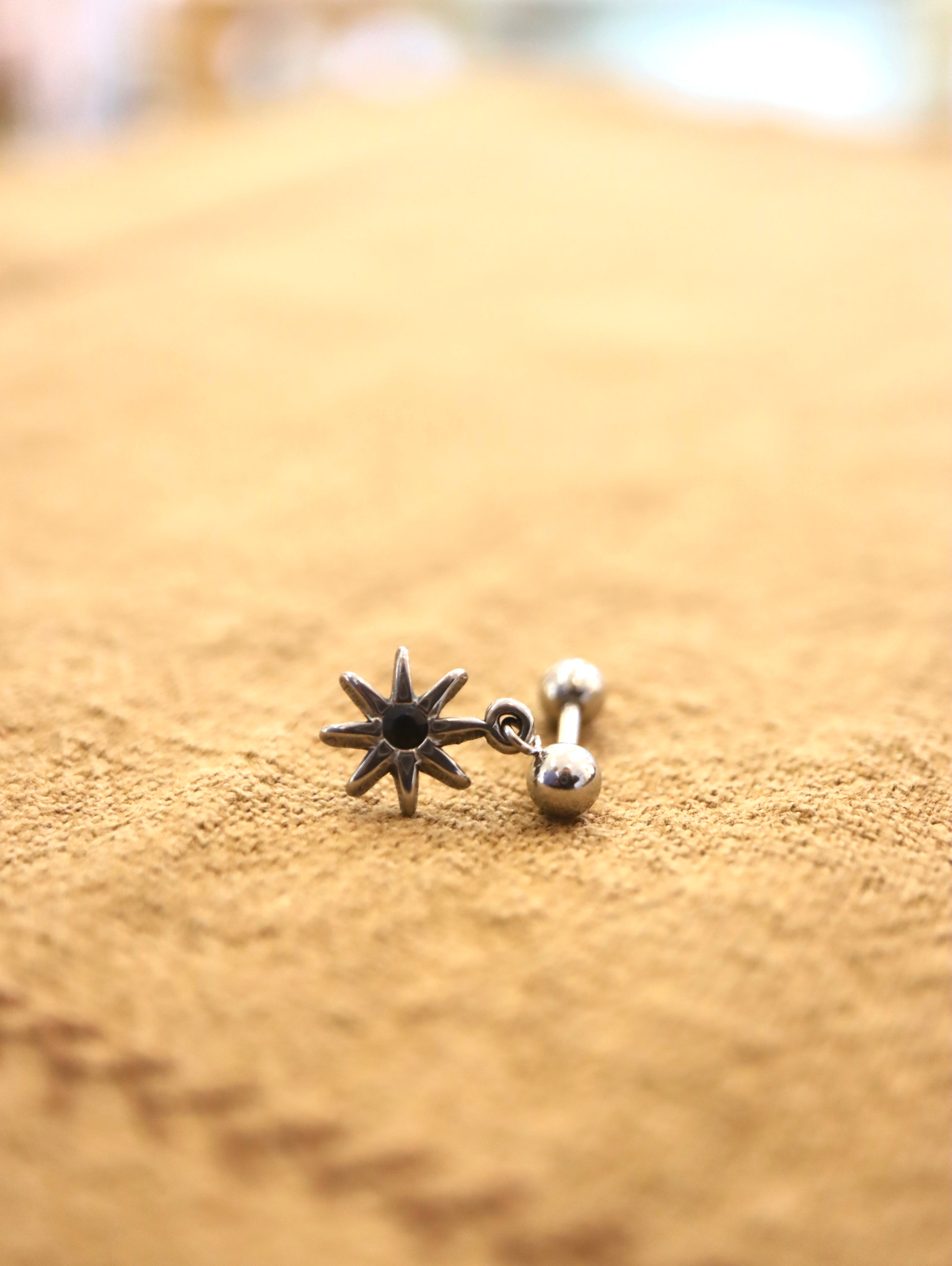 Drop starburst surgical steel piercing (1pc)
