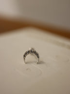 Crescent 🌙 925 silver stud piercing (1pc)