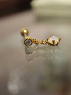 Nebula Shimmer Drop Stud Piercing Earring (1pc)