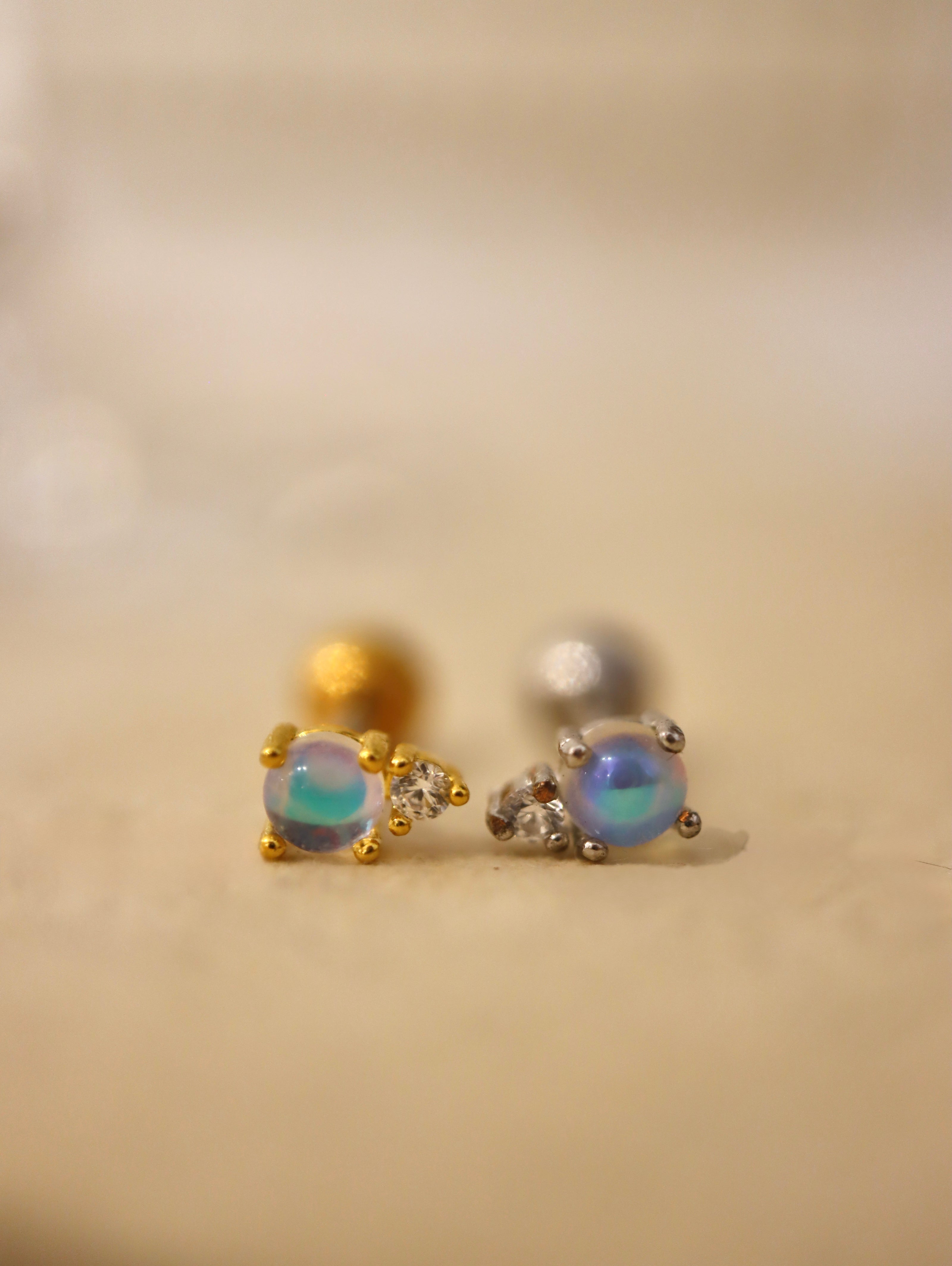 Nebula Glow Stud Surgical Steel Piercing Earring (1pc)