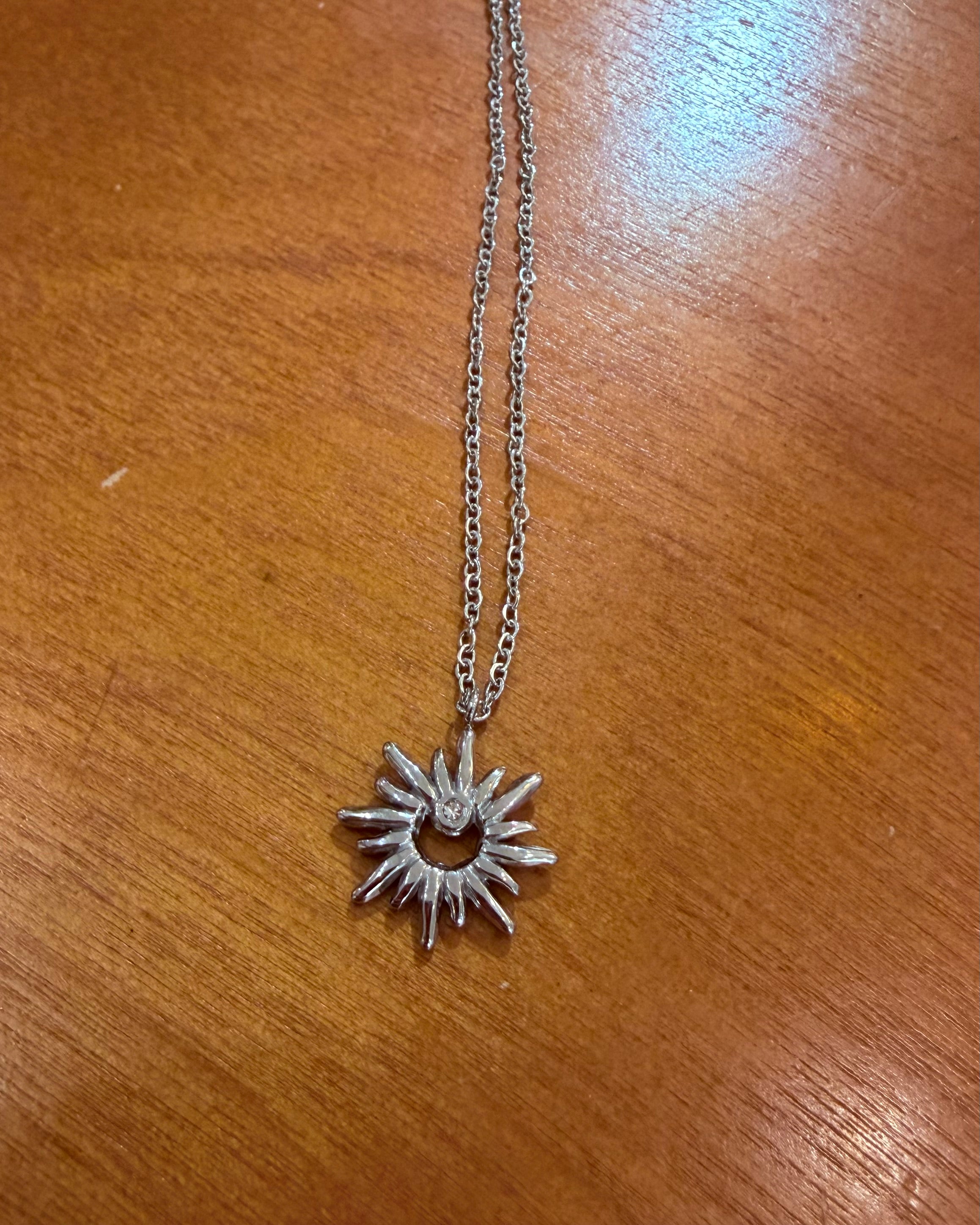 Rising Sun stainless steel necklace