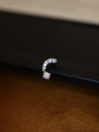 Bar Opal s925 piercing stud