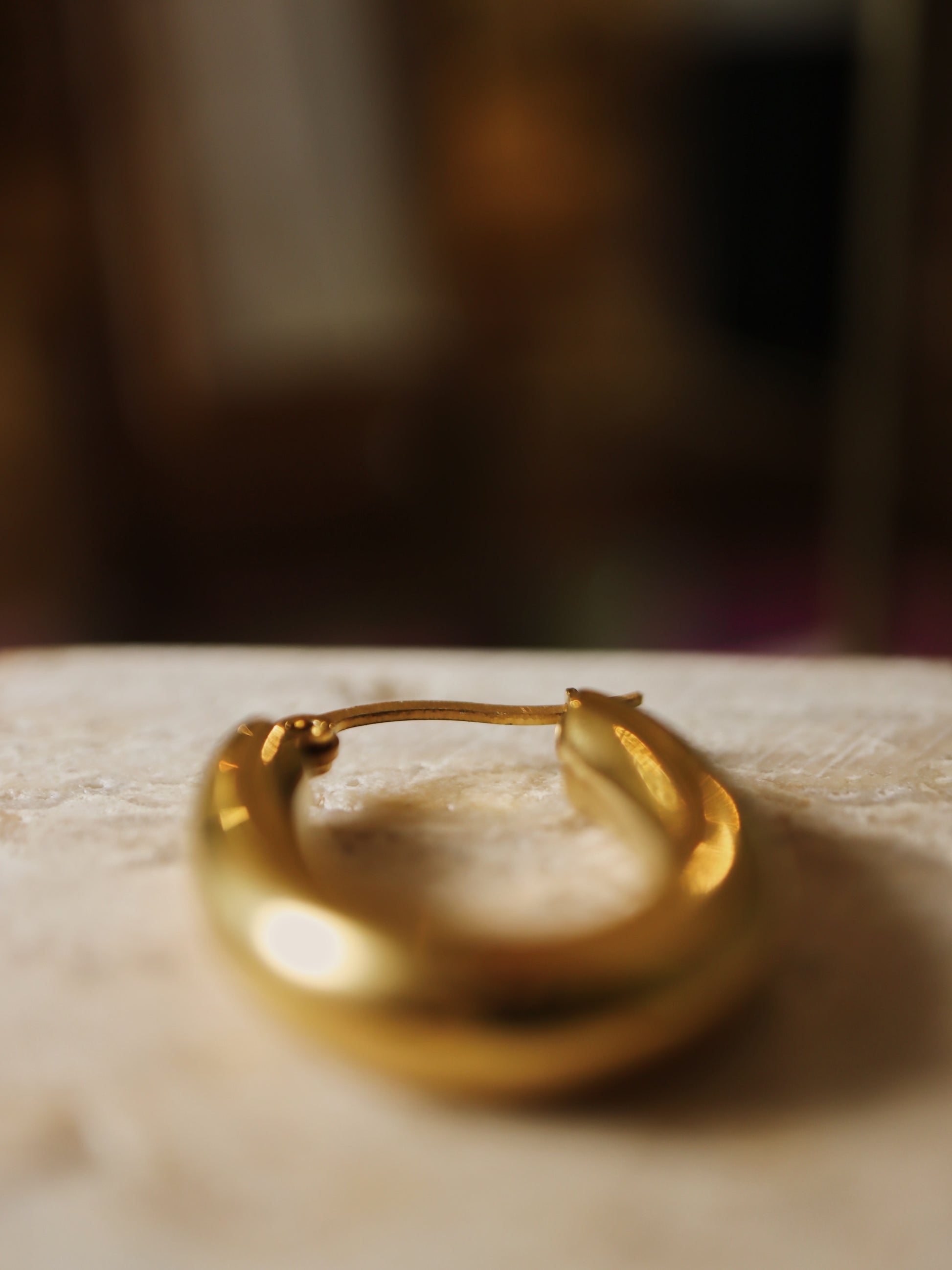 U shaped stainless steel hoop earrings