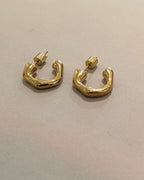 Stainless Steel Onda C-Hoops earrings