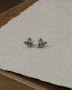 Bee stud 925 silver earrings