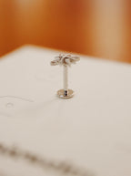 Starburst silver925 flat back piercing