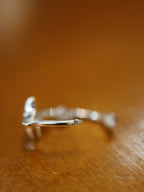 Star 925 silver hinged hoop earrings