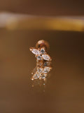 Push-pin stud pvd coating flat back (rose gold)