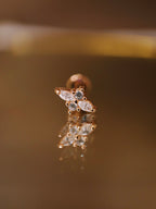 Push-pin stud pvd coating flat back (rose gold)