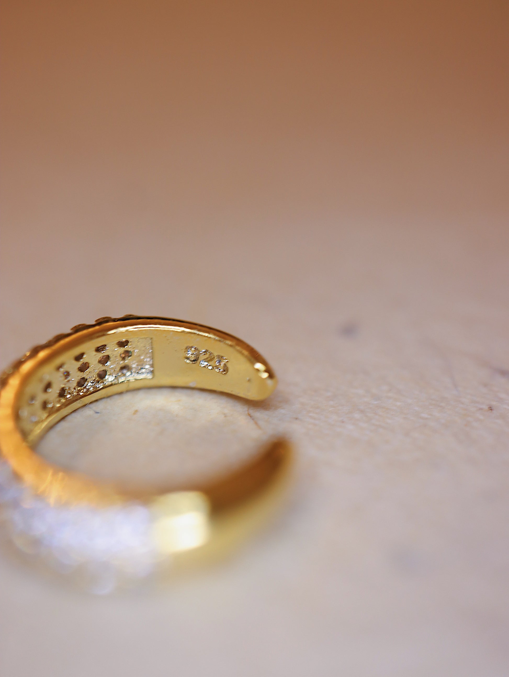 Cz sparkling 925 silver Earcuff