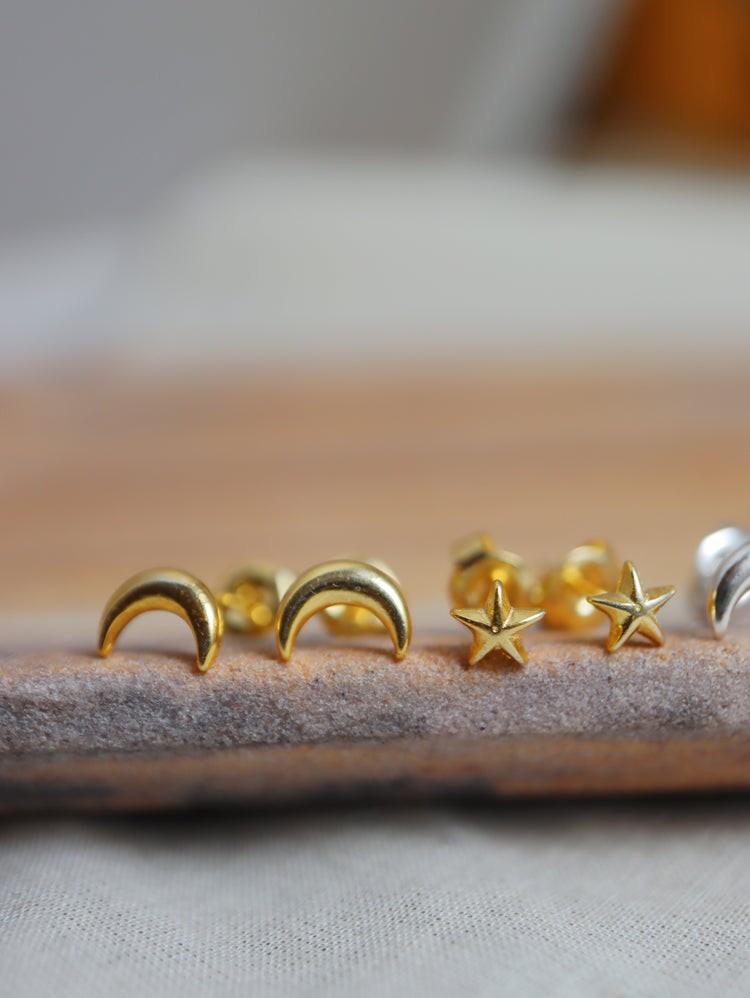 Mini crescent Silver925 earrings