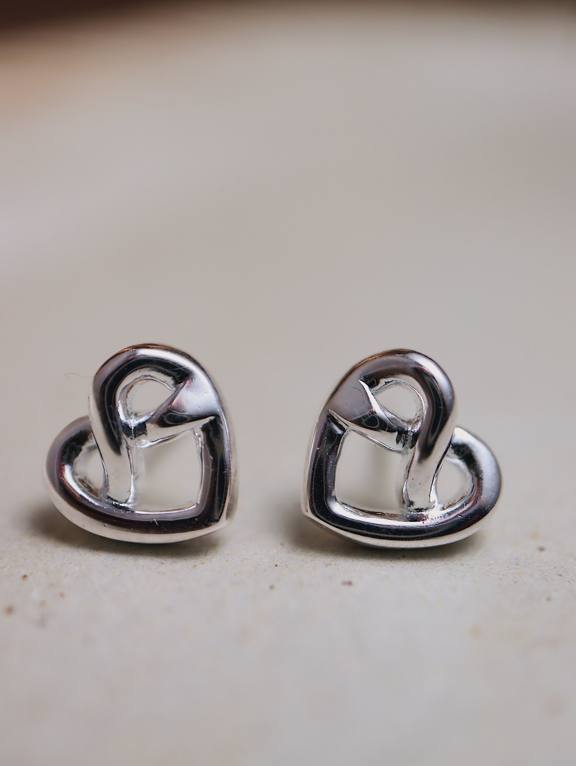 Knot love silver925 earrings