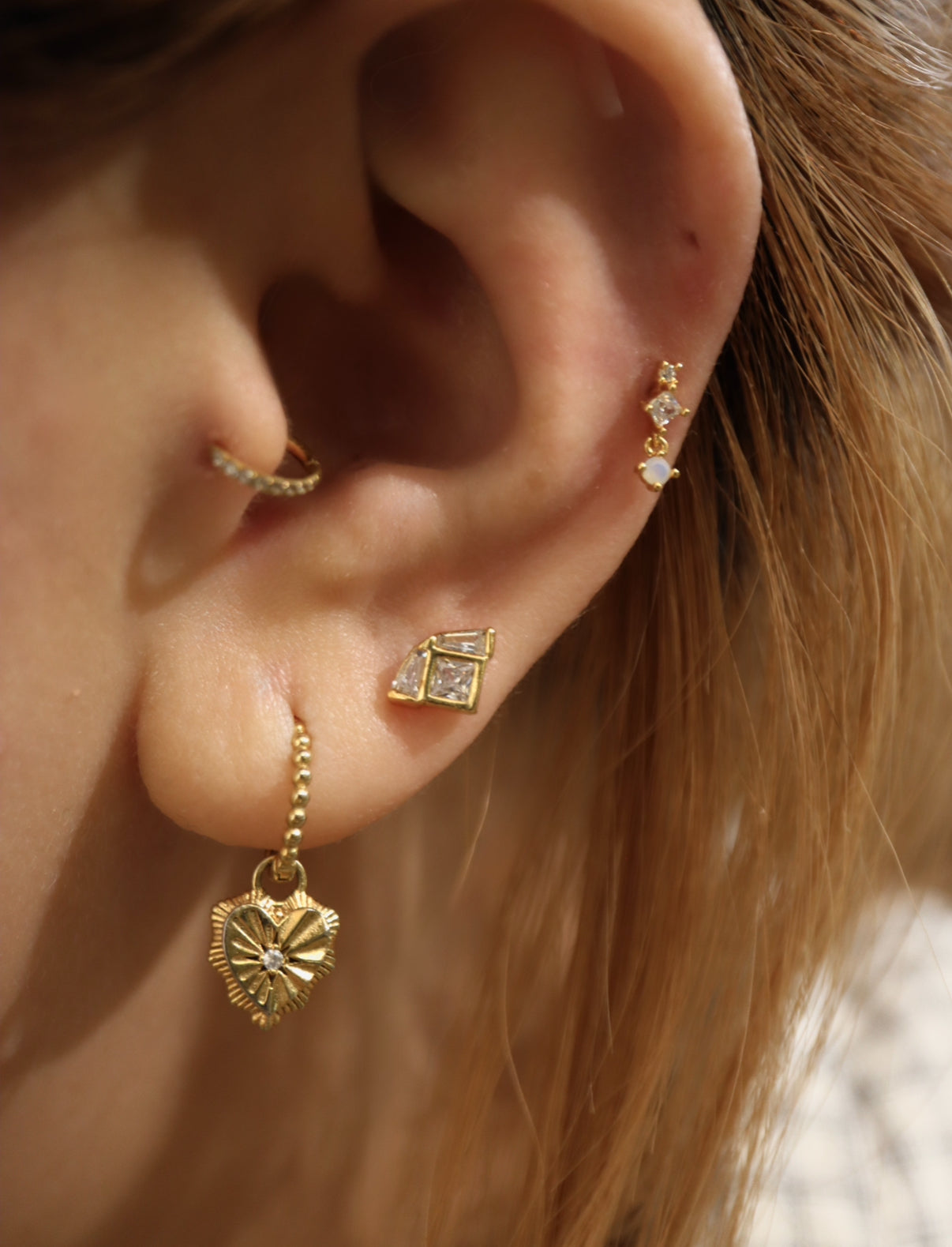 Glitz CZ s925 piercing (1pc)