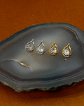 Water drop cz earrings