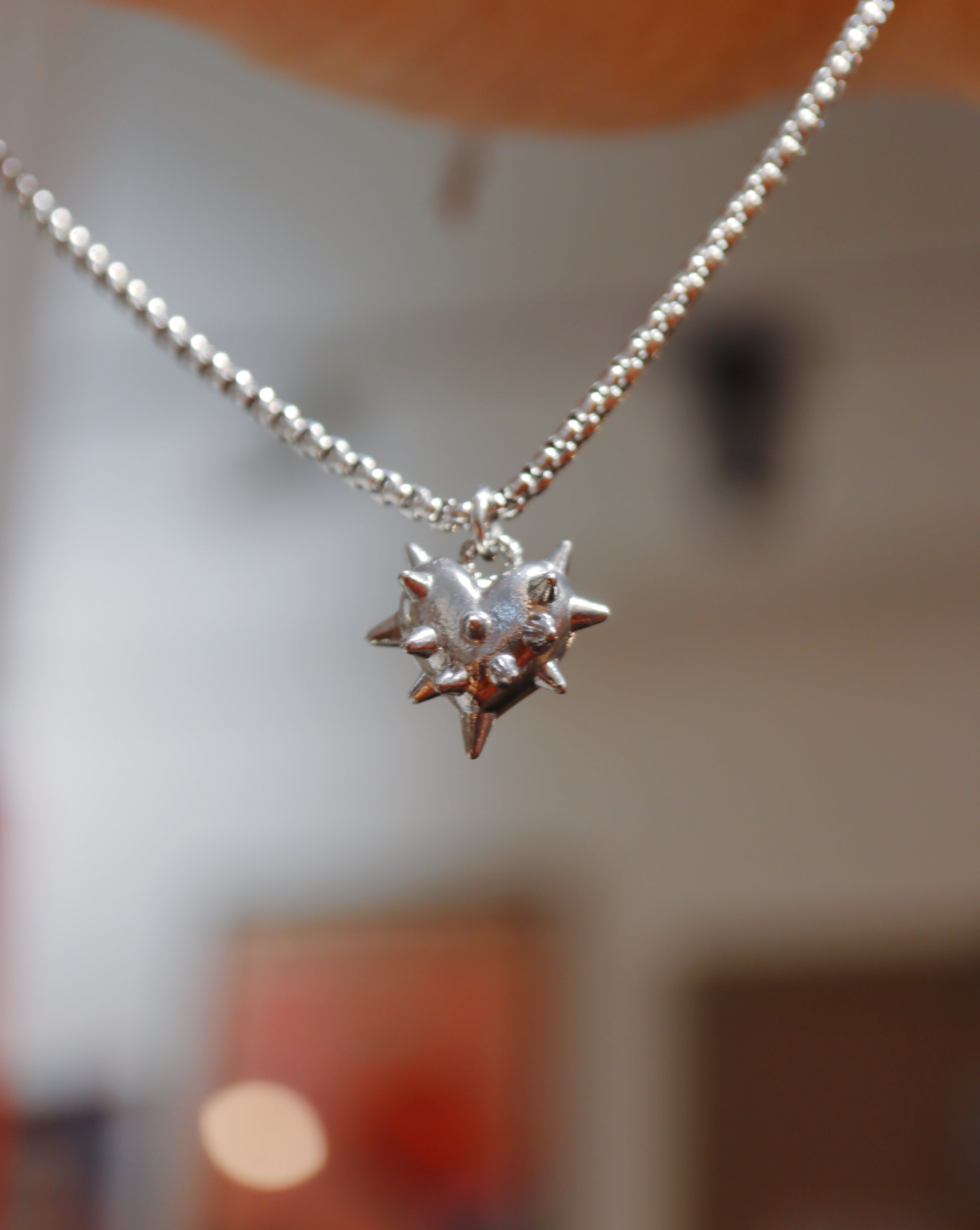 Thorn heart stainless steel steep necklace