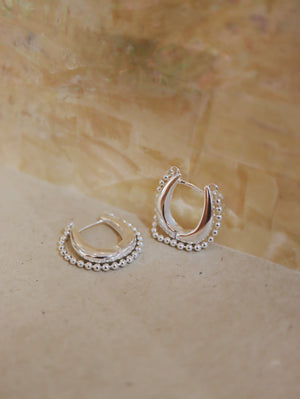 925 silver Aether Hoop Bead Earrings