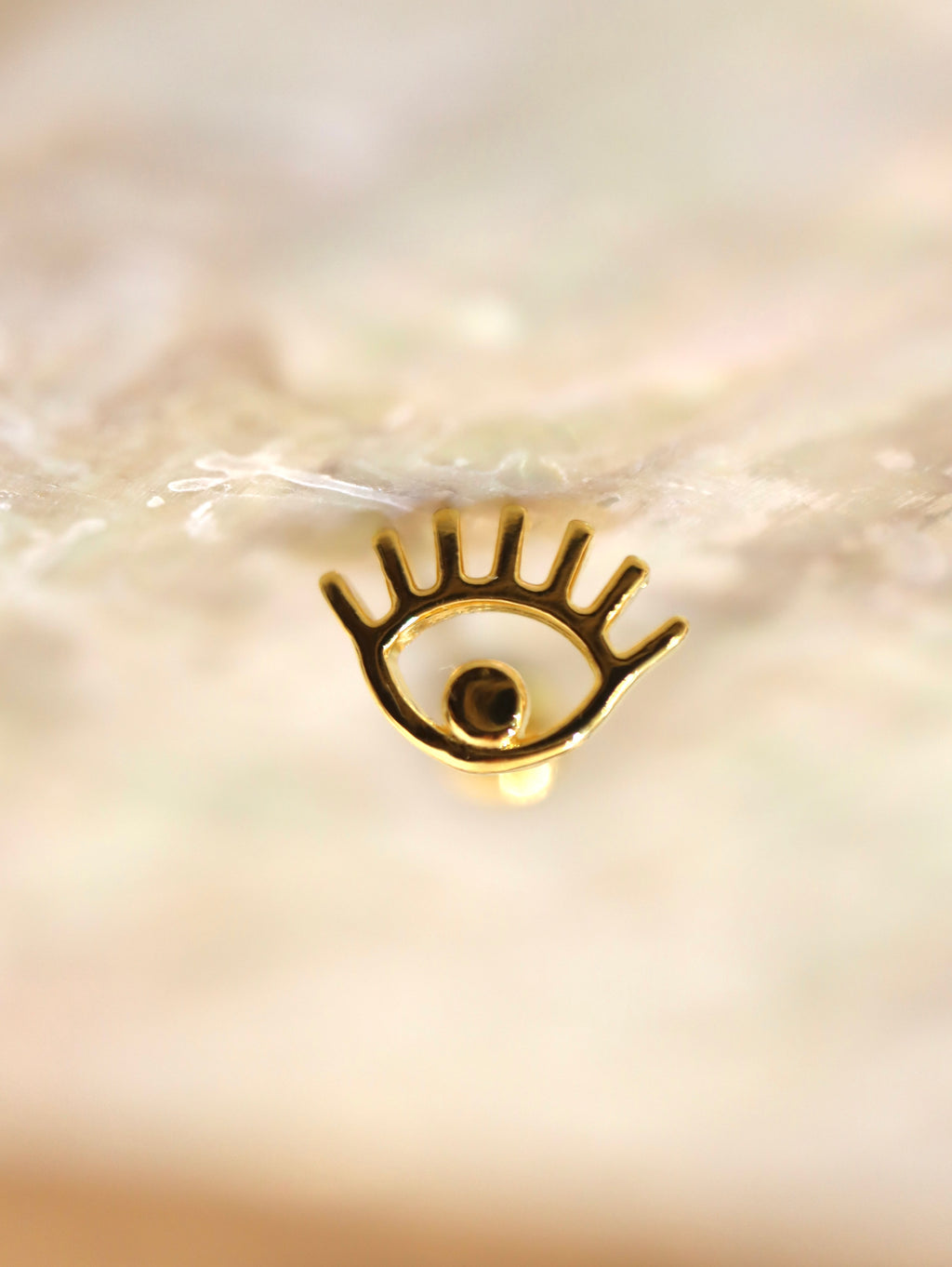 Eye 925 silver stud earring piercing