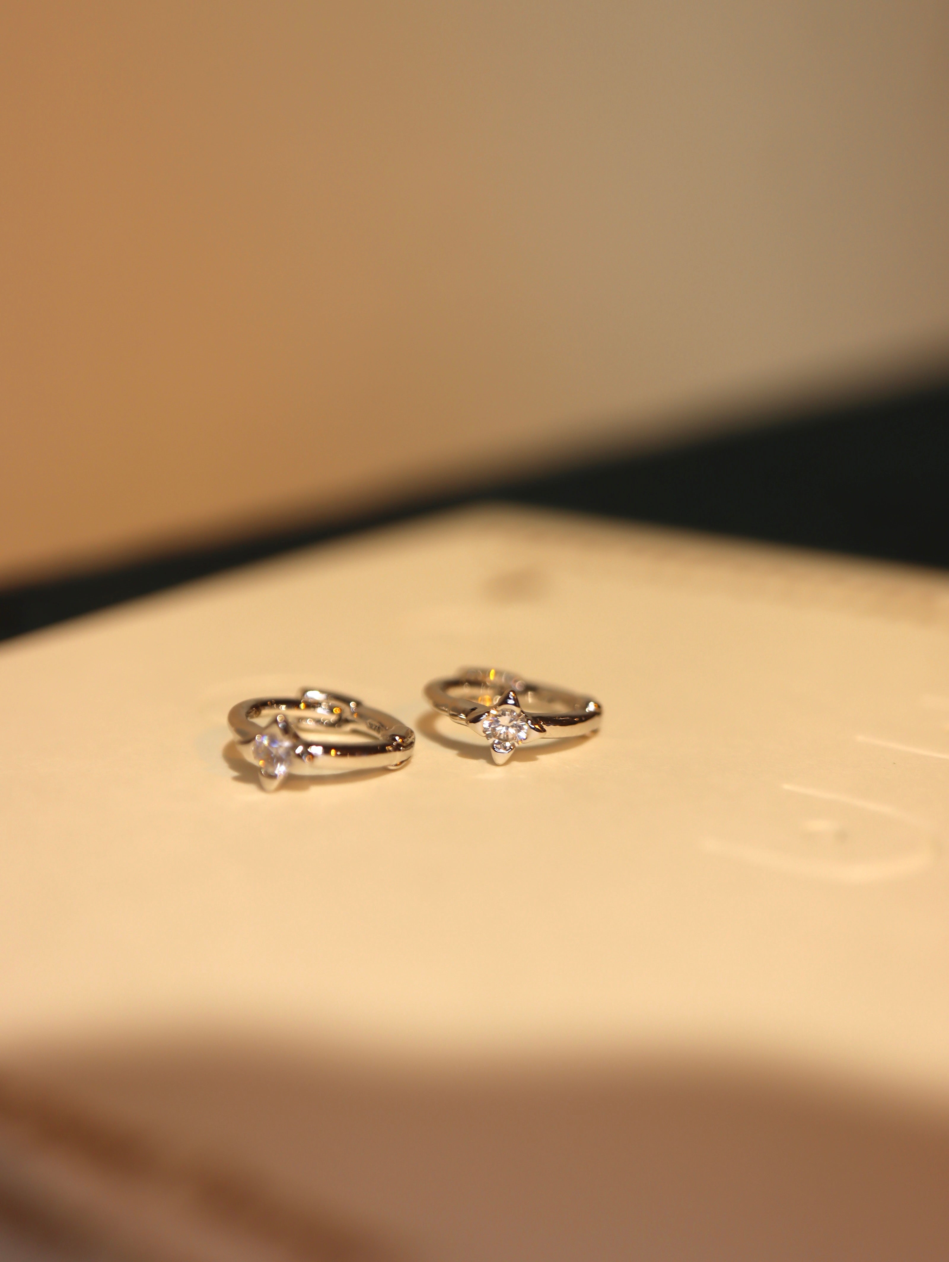 Hinged hoop mini 925 Silver earrings