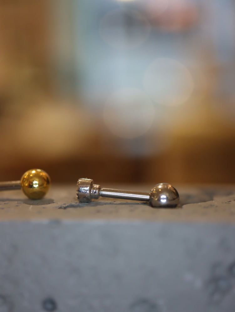 Round cz mini surgical steel stud piercing