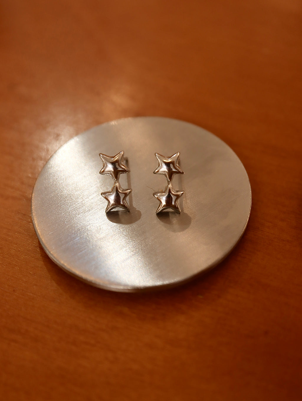 Double star earrings