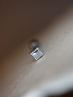 Mini rhombus surgical steel stud piercing (1pc)