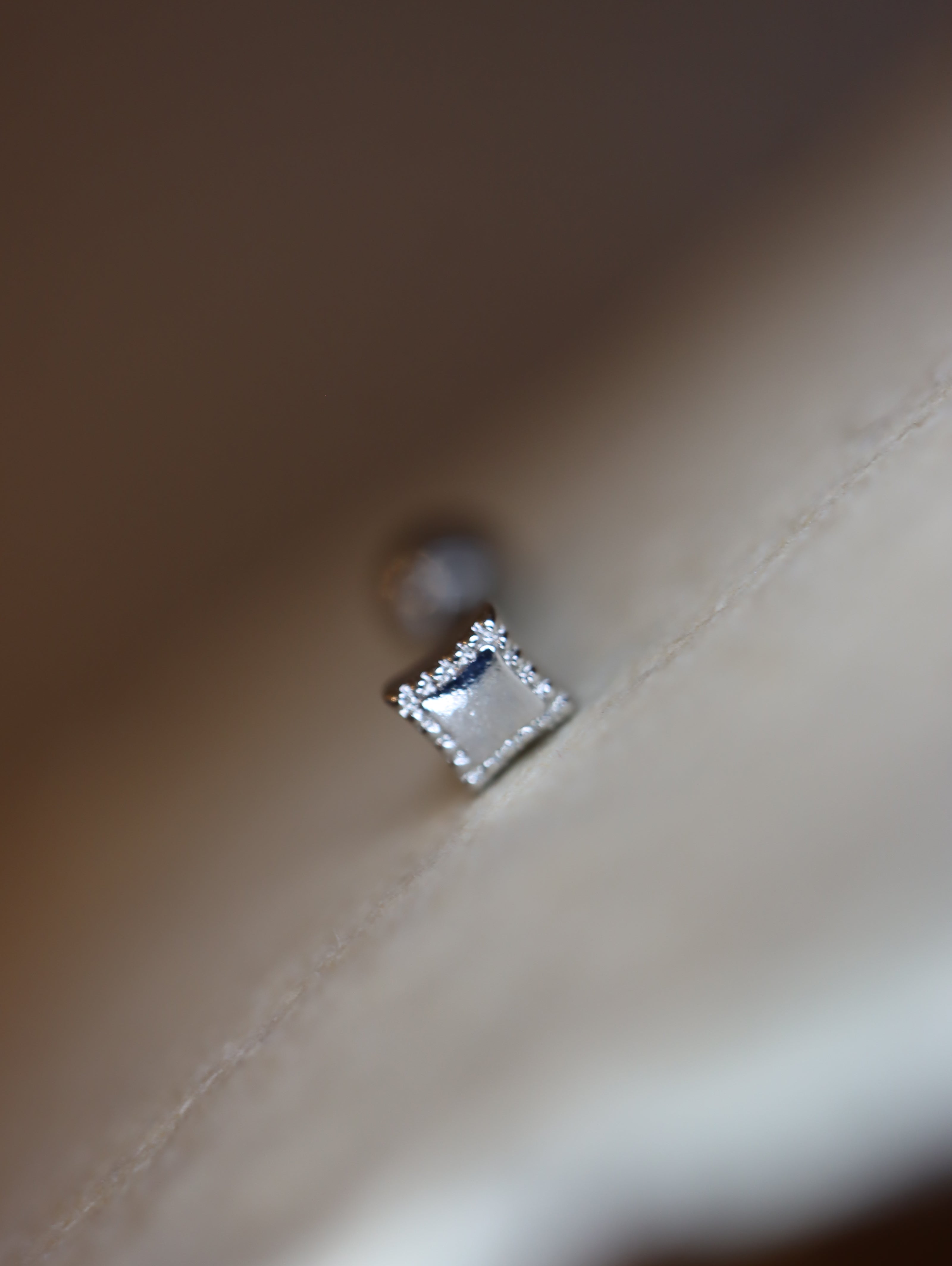 Mini rhombus surgical steel stud piercing (1pc)
