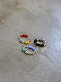 Mix colour beaded stretch ring