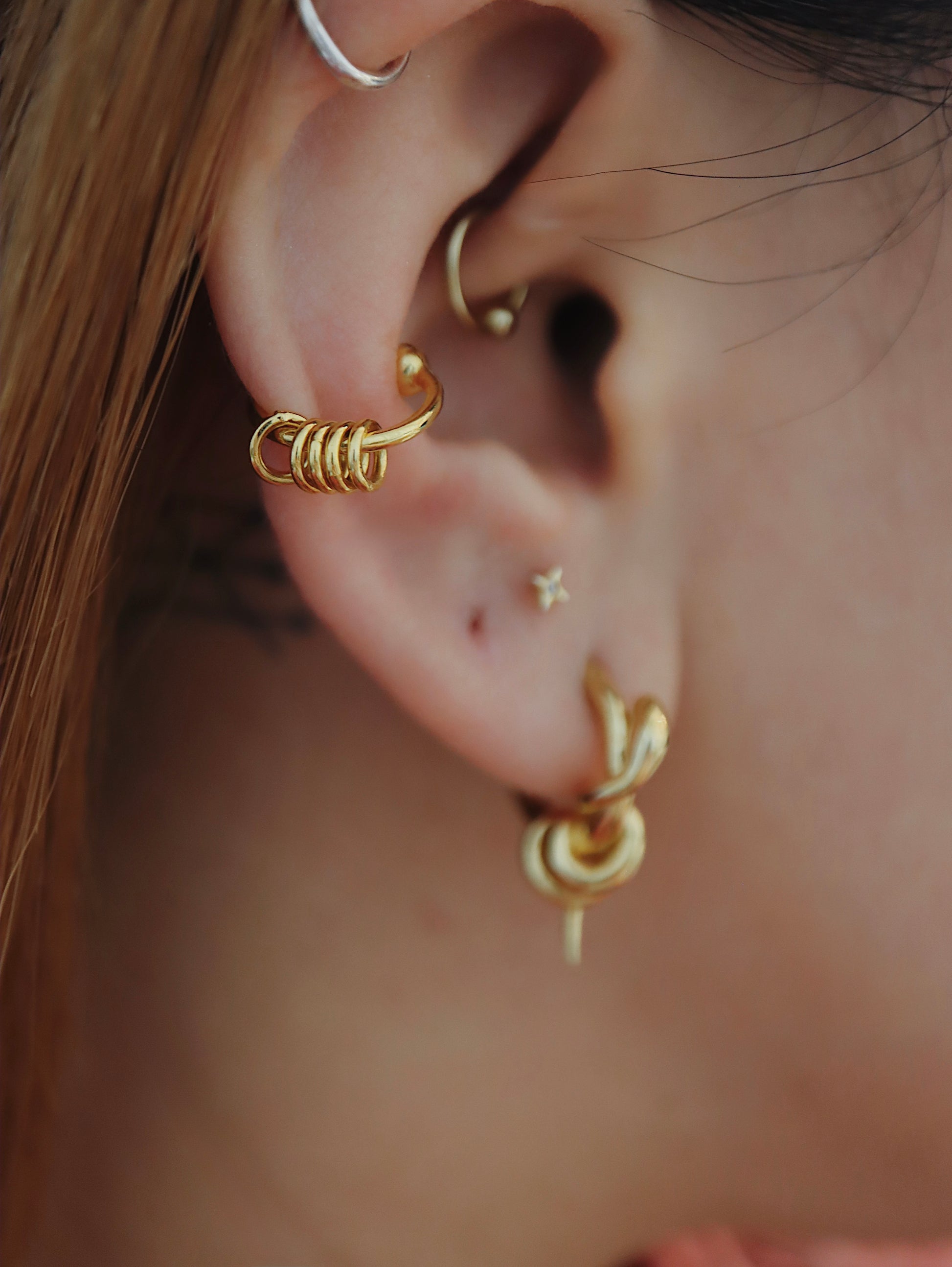 Interlock 925 silver Earcuff