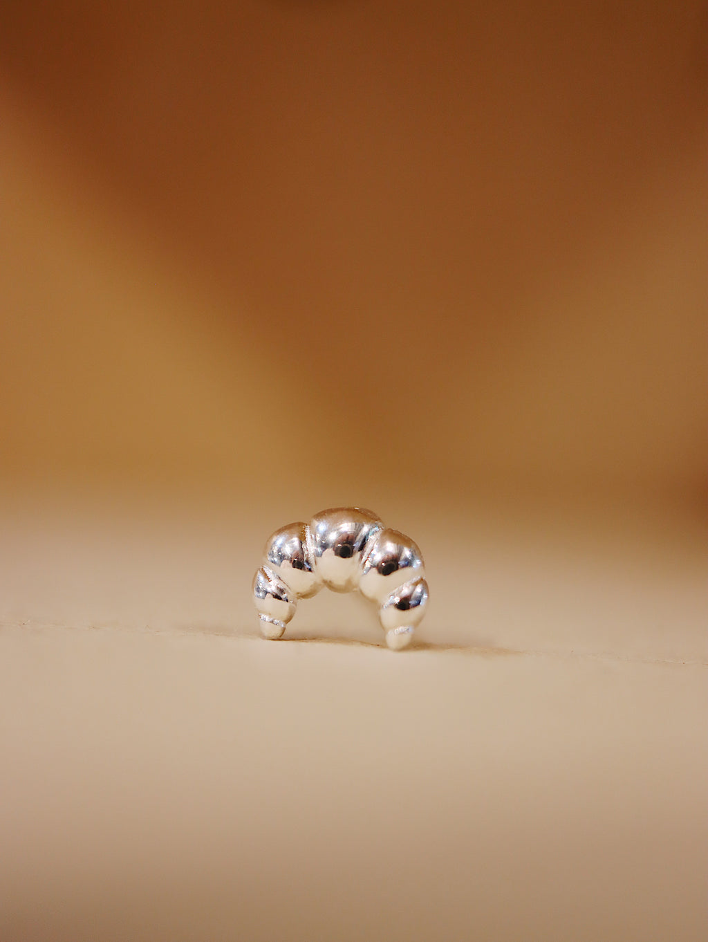 🥐 croissant stud silver925 piercing earring