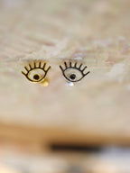Eye 925 silver stud earring piercing
