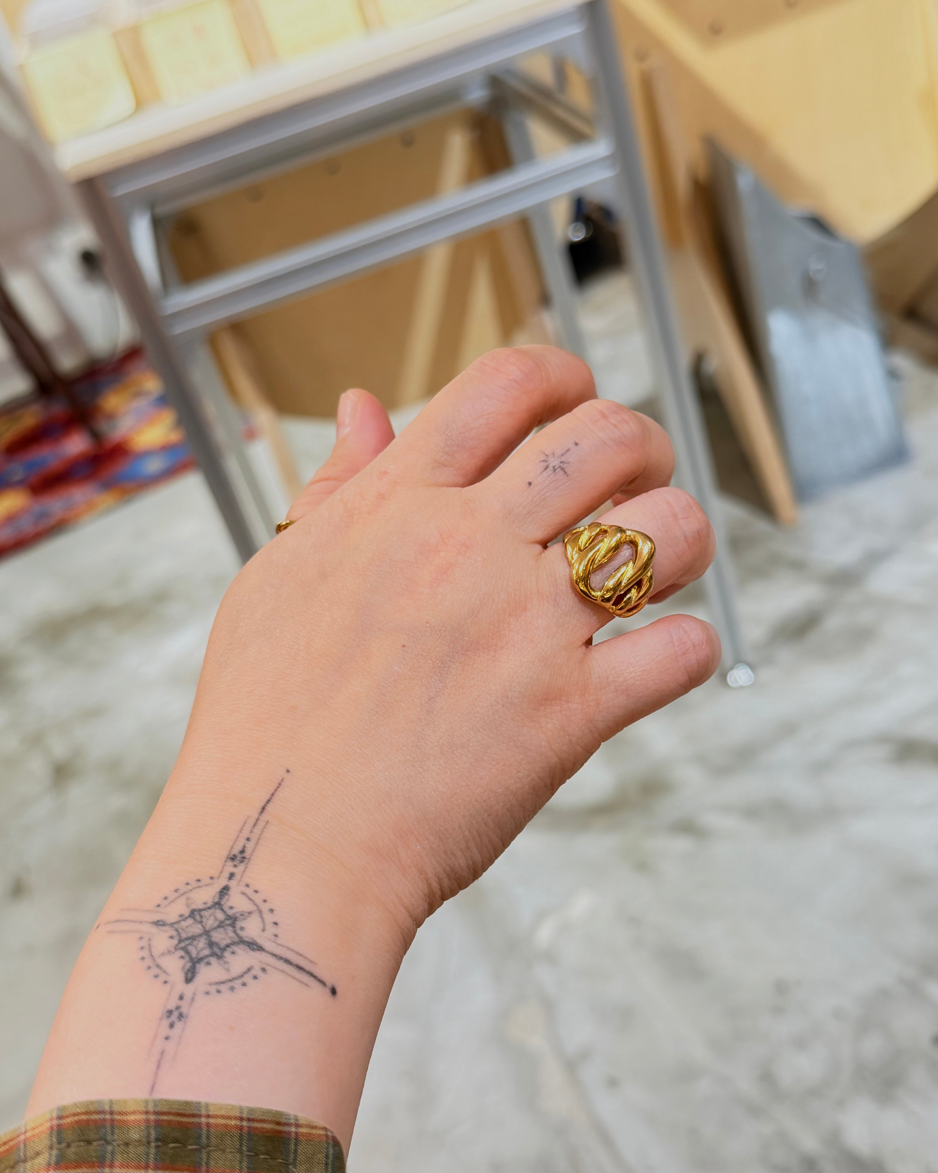 Interlock stainless steel ring