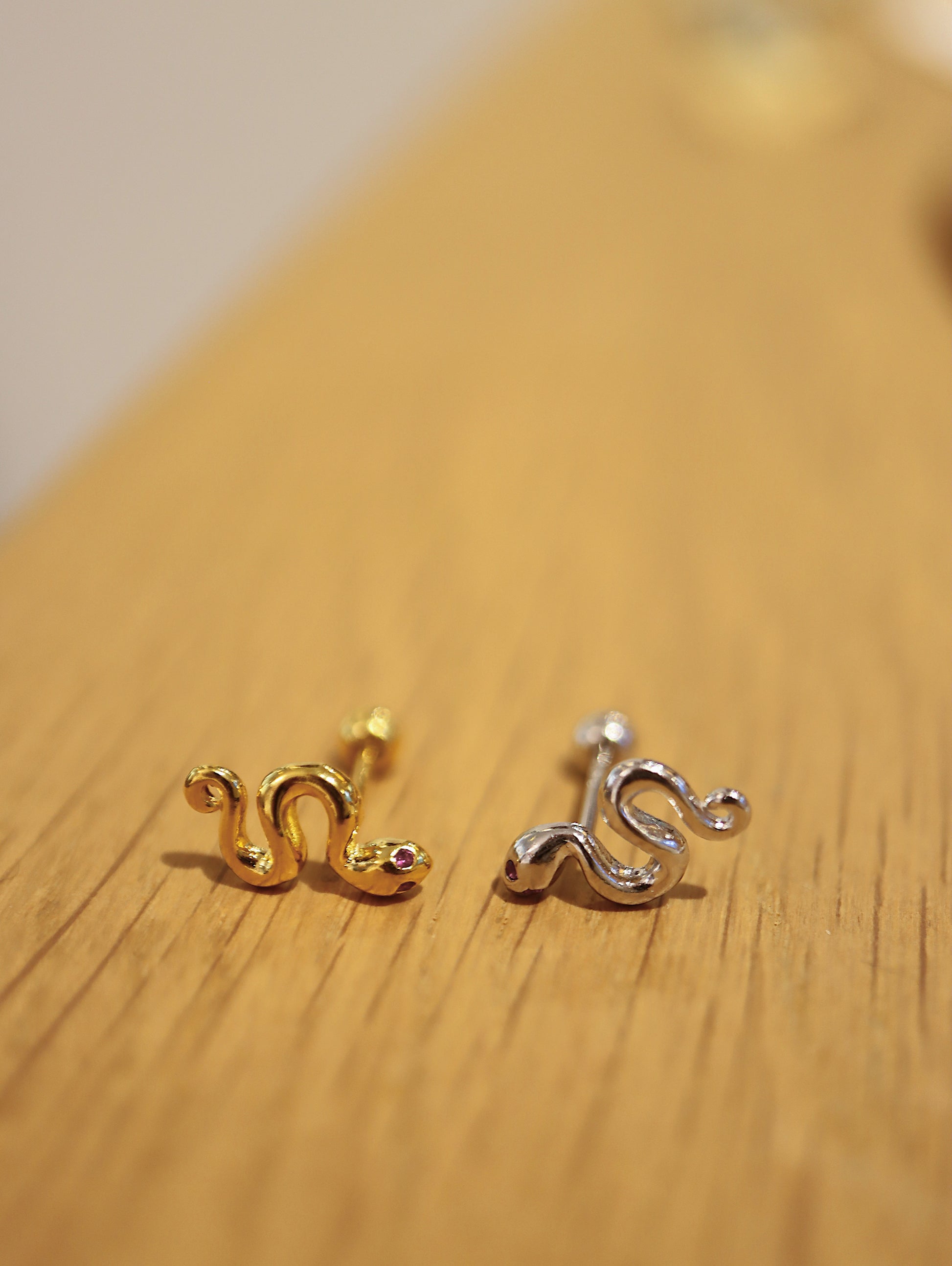 🐍 Silver925 piercing ear stud (1pc)