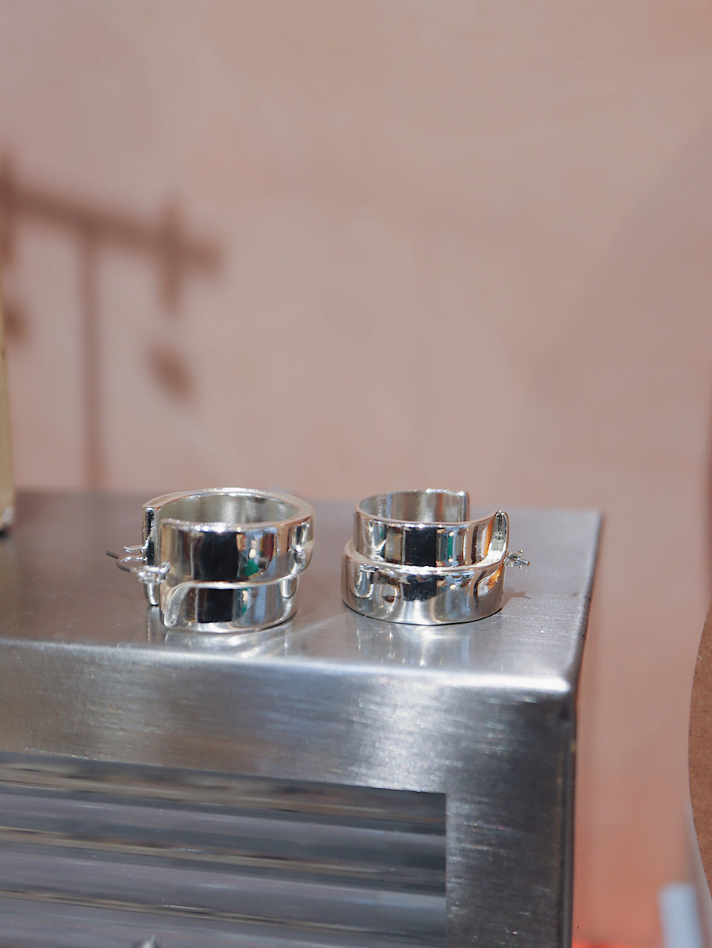 Bold Silver Chunky Earrings