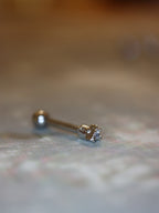 Mini stud cz surgical steel Earring Piercing (1pc)